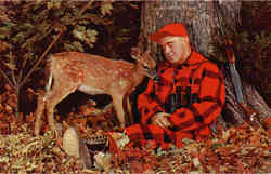 Sleepy Hunter w/baby deer Sleepy Hunter w/baby deer