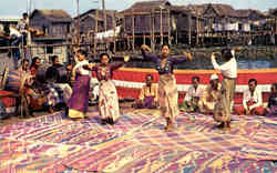 Moro Native Dancers of Rio Hondo Zamboanga City, MANILA Philippines Southeast Asia Postcard Postcard