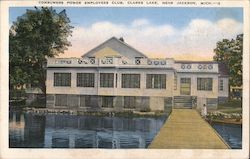 Consumers Power Employees Club, Clarks Lake Postcard