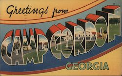 Greetings from Camp Gordon Postcard