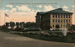 Agricultural Hall and Grounds, University State Farm Lincoln, NE Postcard Postcard Postcard