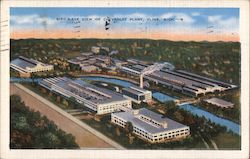 Bird's Eye View of Chevrolet Plant Postcard