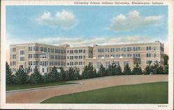 University School, Indiana University Postcard