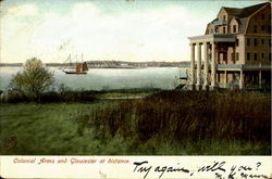 Colonial Arms and Gloucester at distance Colonial Arms and Gloucester at distance