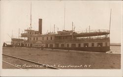 The America at Dock Postcard