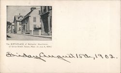 The Birthplace of Nathanial Hawthorne 17 Union Street Postcard