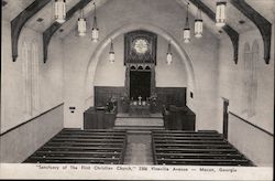 Sanctuary of the First Christian Church Postcard