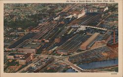 Air View of Buick Motor Co. Plant Postcard
