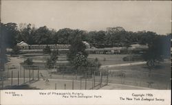 View of Pheasants Aviary, New York Zoological Park Postcard