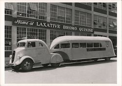 Grove's Health Train and Chili Tonic Trucks of the 1930's and 1940's Postcard