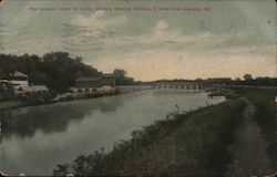 The Augusta Canal and Lock Showing Dancing Pavilion Postcard