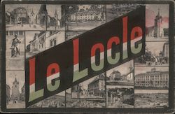 Le Loche - Multiple Historical Places Postcard