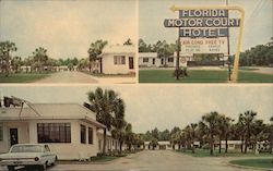 Florida Motor Court Hotel Postcard