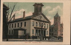 Town Hall, Westfield, Mass Postcard