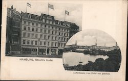 Streit's Hotel & Alsterbassin Postcard