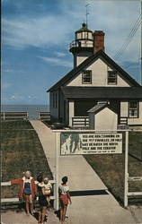 Old Mission Lighthouse on the 45th Parallel Postcard
