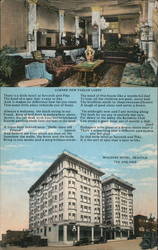 Waldorf Hotel, Seattle, 7th and Pike Postcard