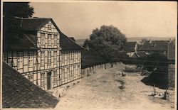 1945 picture of a house in Schöppenstedt, Germany Postcard