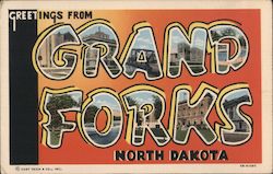 Greetings from Grand Forks Postcard