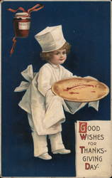 Good Wishes For Thanksgiving Day Postcard