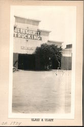 Ulrey & Ulrey Trucking Garage c1924 Original Photograph