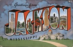 Greetings from Jackson Postcard