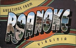 Greetings from Roanoke Postcard