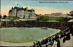 High School And Stadium