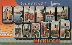 Greetings from Benton Harbor Postcard