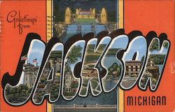 Greetings from Jackson Postcard
