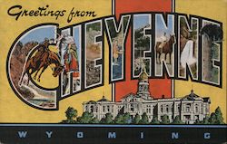Greetings from Cheyenne Postcard