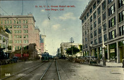 D.St U.S. GRANT HOTEL ON LEFT D.St U.S. GRANT HOTEL ON LEFT