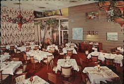 Dining Room at Heilman's Beachcomber Postcard