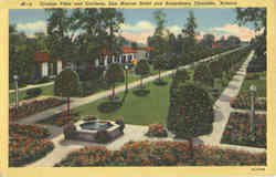 Orange Vista and Gardens, San Marcos Hotel and Bungalows Postcard
