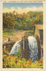 A Picturesque Old Water Wheel During Indian Summer