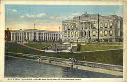River Front Showing Library And Post Office