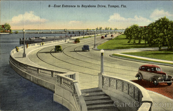 East Entrance to Bayshore Drive Tampa Florida