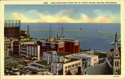 Lake Michigan From Top Of Court House Lake Michigan From Top Of Court House