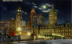 Night View of Baltimore