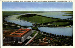 Washington Harbor And Potomac River, South From Monument