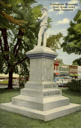 Confederate Monument Court House Lawn Paris