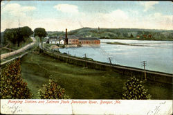 Pumping Station And Salmon Poole Penobscot River
