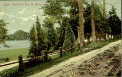 Shore Road And Bay Long Island