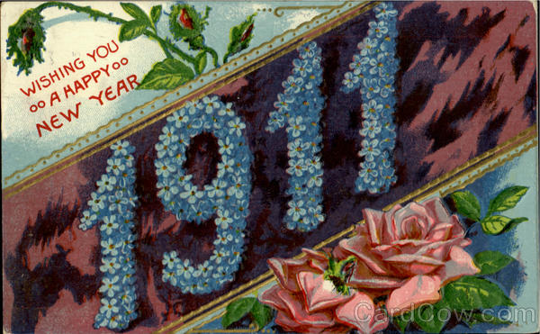 Wishing You A Happy New Year 1911 New Year's