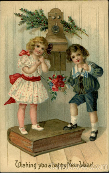 Wishing You A Happy New Year New Year's Children