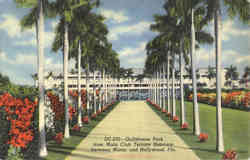 Gulfstream Park from Main Club Terrace Entrance Miami, FL Postcard Postcard