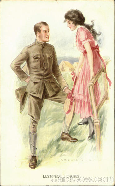 Lest You Forget Romance & Love World War I