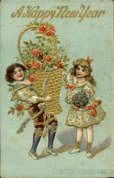A Happy New Year New Year's Children