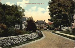 Whitman Place Troy, NY Postcard Postcard