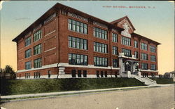High School Bayonne, NJ Postcard Postcard